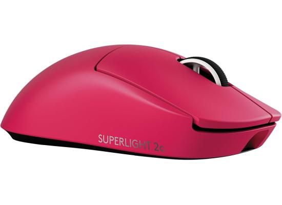 Logitech G PRO X SUPERLIGHT 2 LIGHTSPEED Wireless 4K Polling Lightweight LIGHTFORCE Hybrid Switches HERO 2 Sensor 32,000 DPI USB-C Charging, PC & Mac - Magenta
