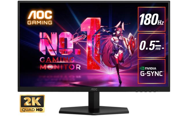 AOC Q27G40E Gaming 27" Fast IPS 2K QHD 180Hz 0.5ms HDR10 sRGB 127% Flicker-Free Six Game Modes G-Sync Compatible w/ HDMI 2.0 & DisplayPort AOC Q27G40E Gaming 27" Fast IPS 2K QHD 180Hz 0.5ms HDR10 sRGB 127% Flicker-Free Six Game Modes G-Sync Compatible w/ HDMI 2.0 & DisplayPort