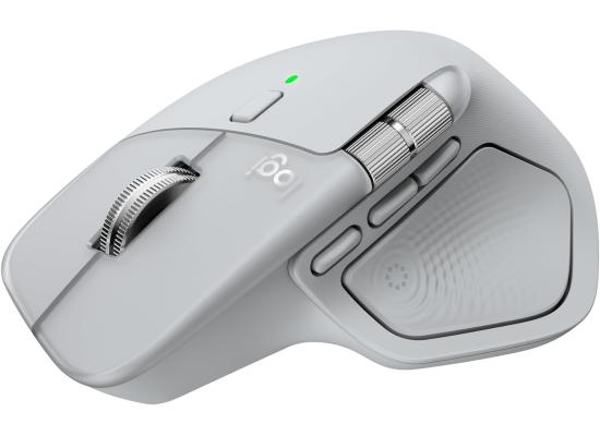 Logitech MX Master 4, Ergonomic Wireless Mouse with Advanced Performance Haptic Feedback, Ultra-Fast Scrolling, USB-C Charging, Bluetooth, Windows, MacOS - Pale Grey