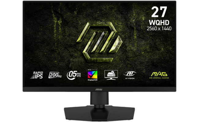 MSI MAG 274QPF E20 27" Rapid IPS 2K 200Hz 0.5ms HDR 400 AMD FreeSync™ Premium AI Vision Adjustable Stand w/ 2x HDMI & DisplayPort & USB C - Black MSI MAG 274QPF E20 27" Rapid IPS 2K 200Hz 0.5ms HDR 400 AMD FreeSync™ Premium AI Vision Adjustable Stand w/ 2x HDMI & DisplayPort & USB C - Black
