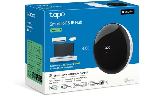 TP-Link Tapo H110 Smart Home, Infrared Smart Hub, Air Conditioner, TV, Remote Control, Chime Function, Sub-1GHz TP-Link Tapo H110 Smart Home, Infrared Smart Hub, Air Conditioner, TV, Remote Control, Chime Function, Sub-1GHz