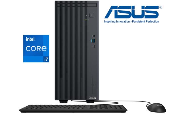 ASUS ExpertCenter P500 Mini Tower Exceptional Value & Performance For Businesses 13GEN Intel Core i7 10-Cores w/ Wireless & Bluetooth - Black