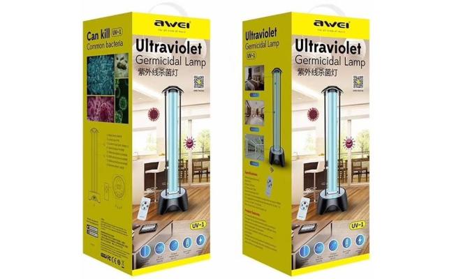 Awie Ultraviolet Germicidal UV Lamp 220V 38W Sterilization with Three-Step Timing Remote Control for Household Disinfection Living Room Bedroom Household Awie Ultraviolet Germicidal UV Lamp 220V 38W Sterilization with Three-Step Timing Remote Control for Household Disinfection Living Room Bedroom Household