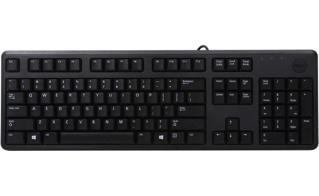 Dell KB212 USB Quiet Key Wired Keyboard for Windows, Plug and Play, Full-Size, Compatible with PC, Laptop Arabic / English Layout - Black Dell KB212 USB Quiet Key Wired Keyboard for Windows, Plug and Play, Full-Size, Compatible with PC, Laptop Arabic / English Layout - Black