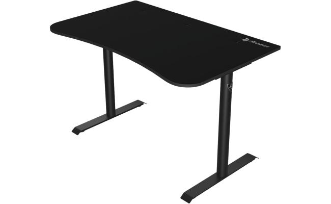 Arozzi Arena Small Curved Gaming and Office Desk with Full Surface Water Resistant and Washable Mouse Pad, 2 Monitor Mount Cut-Outs, and Built-In Cable Management , Pure Black Arozzi Arena Small Curved Gaming and Office Desk with Full Surface Water Resistant and Washable Mouse Pad, 2 Monitor Mount Cut-Outs, and Built-In Cable Management , Pure Black
