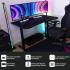 Arozzi Arena Small Curved Gaming and Office Desk with Full Surface Water Resistant and Washable Mouse Pad, 2 Monitor Mount Cut-Outs, and Built-In Cable Management , Pure Black Arozzi Arena Small Curved Gaming and Office Desk with Full Surface Water Resistant and Washable Mouse Pad, 2 Monitor Mount Cut-Outs, and Built-In Cable Management , Pure Black