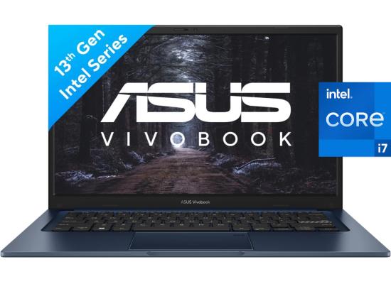 ASUS NEW Vivobook 14 (2023) X1404VA NEW 13th Gen Intel Core i7 10-Cores Thin & Light Military-Grade (Customized) - Quiet Blue