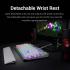 Redragon YAMA K550 Mechanical Gaming Keyboard, RGB LED Backlit with Purple Switches, Macro Recording, Wrist Rest, Volume Control, Full Size, Yama, USB Passthrough for Windows PC Gamer (White) Redragon YAMA K550 Mechanical Gaming Keyboard, RGB LED Backlit with Purple Switches, Macro Recording, Wrist Rest, Volume Control, Full Size, Yama, USB Passthrough for Windows PC Gamer (White)