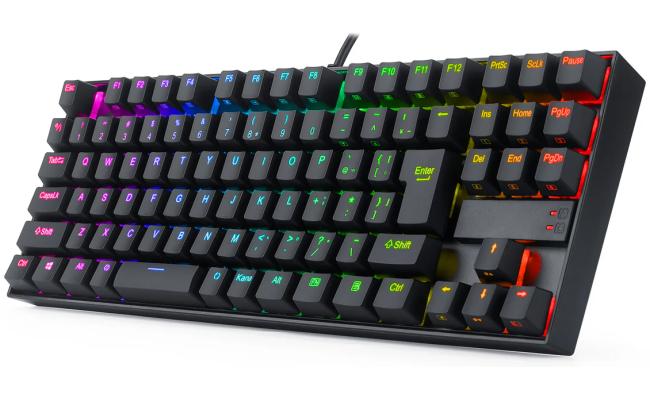 Redragon K552 KUMARA 87 Keys Mechanical Gaming Keyboard RGB LED Backlit Wired Anti-Dust Proof Red Switches - Black Redragon K552 KUMARA 87 Keys Mechanical Gaming Keyboard RGB LED Backlit Wired Anti-Dust Proof Red Switches - Black