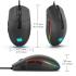Redragon M719 INVADER Wired Optical Gaming Mouse, 7 Programmable Buttons, RGB Backlit, 10,000 DPI, Ergonomic PC Computer Gaming Mice with Fire Button - Black
