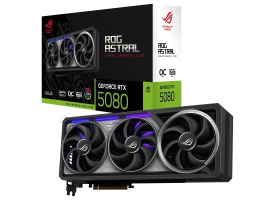 ASUS ROG Astral Nvidia GeForce RTX 5080 16GB GDDR7 OC Edition PCI-Express 5.0 DLSS 4.0 Video Card