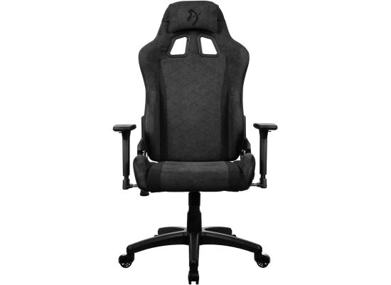 Arozzi Avanti Soft Fabric (2024) Breathable Soft Fabric Front, Stylish PU leather Back 3D Armrest Tough Metal Frame Supports up to 120kg - Dark Grey