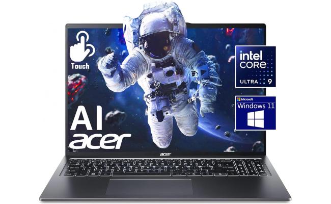 Acer Swift Go 16 (2024) SFG16 Intel Core Ultra 9 H-Serise Powerful 16-Cores w/ Intel® AI Boost NPU & 16" IPS Touch Screen , Iron