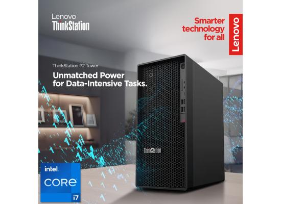 Lenovo ThinkStation P2 Tower Workstation (2024) 14Gen Intel Core i7 20-Cores Uncompromising Performance, Unbeatable Value w/ Upgradable Graphic Card & 3 Years Warranty  - Black