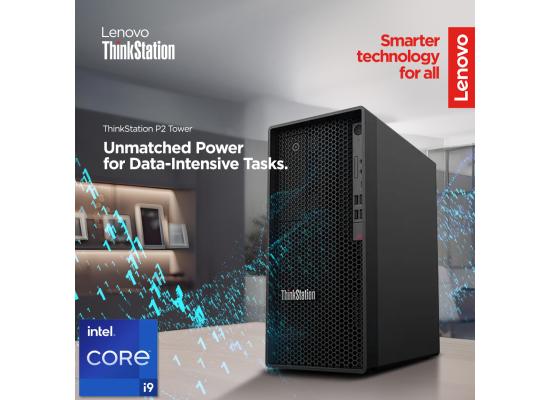 Lenovo ThinkStation P2 Tower Workstation (2024) 14Gen Intel Core i9 24-Cores Uncompromising Performance, Unbeatable Value w/ Upgradable Graphic Card & 3 Years Warranty  - Black