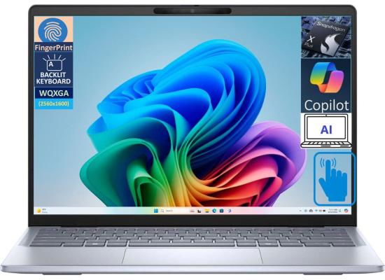 Dell Latitude 7455 (2024) Power your workflow with AI PC NEW Snapdragon X Plus 10-Cores AI-Powered w/ Long Battery Life & IPS 2.5K Touch Screen , Gray