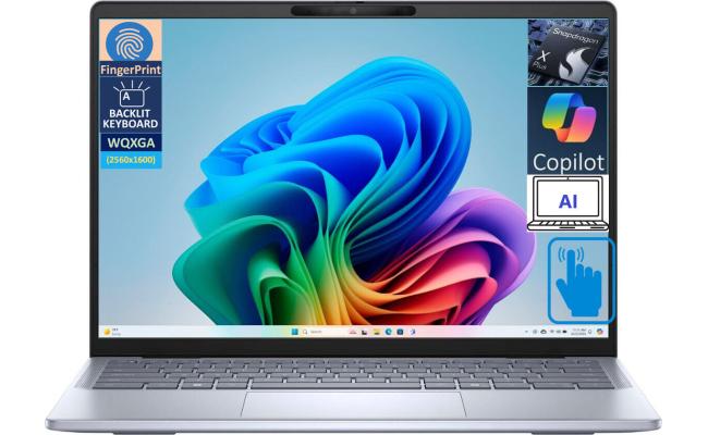 Dell Latitude 7455 (2024) Power your workflow with AI PC NEW Snapdragon X Plus 10-Cores AI-Powered w/ Long Battery Life & IPS 2.5K Touch Screen , Gray