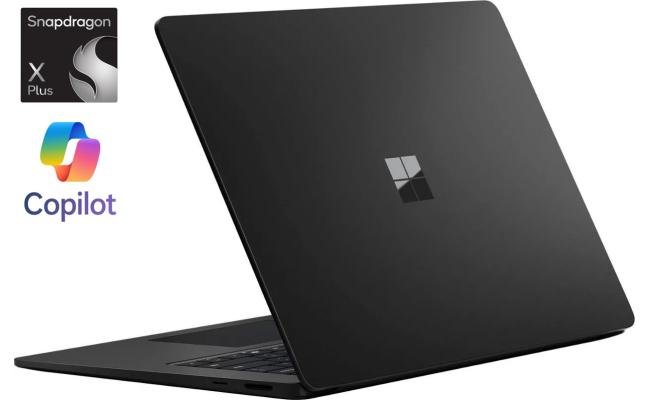Microsoft Surface Laptop Copilot+ PC NEW (7th Edition) 2024 Snapdragon X Plus 10-Cores AI-Accelerated Sleek & Modern Design w/ 2.3K 120Hz Display  - Black