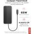 Lenovo USB-C Dual Display Travel Dock (1 DP 1.4 & 1 HDMI 2.0) up to 65W Charging for Laptop (No Power Adapter Included) Support Dual 4K Display