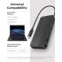 Lenovo USB-C Dual Display Travel Dock (1 DP 1.4 & 1 HDMI 2.0) up to 65W Charging for Laptop (No Power Adapter Included) Support Dual 4K Display