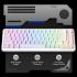 Redragon K709 NOVA 65% Wired Gasket RGB Gaming Keyboard, 68 Keys Hot-Swap Compact Mechanical Keyboard w/Free-Mod Socket, 3-Layer Noise Dampening & Dedicated Arrow Keys, Quiet Custom Linear Switch , White