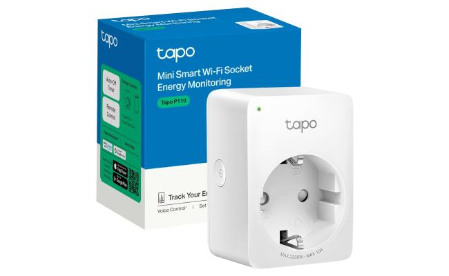 TP-Link Tapo P110 Smart Plug with Energy Monitoring, Works with Amazon Alexa (Echo and Echo Dot) and Google Home, Wi-Fi Smart Socket, Remote Control, Device Sharing, No Hub Required TP-Link Tapo P110 Smart Plug with Energy Monitoring, Works with Amazon Alexa (Echo and Echo Dot) and Google Home, Wi-Fi Smart Socket, Remote Control, Device Sharing, No Hub Required