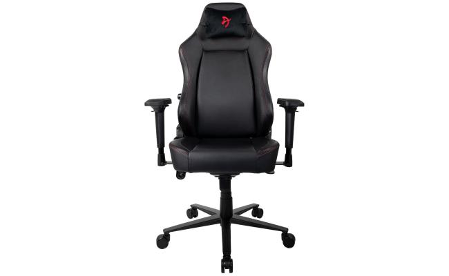Arozzi Primo Premium PU Leather Gaming Chair Office Chair with Recliner Swivel Tilt Rocker Adjustable Height 4D Armrests Neck Pillow and Built-in Lumbar Adjustment - Black with Red Accents Arozzi Primo Premium PU Leather Gaming Chair Office Chair with Recliner Swivel Tilt Rocker Adjustable Height 4D Armrests Neck Pillow and Built-in Lumbar Adjustment - Black with Red Accents