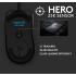 Logitech G403 Hero 25K Gaming Mouse, Lightsync RGB, Lightweight 87G+10G optional, Braided Cable, 25, 600 DPI, Rubber Side Grips, Black