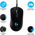 Logitech G403 Hero 25K Gaming Mouse, Lightsync RGB, Lightweight 87G+10G optional, Braided Cable, 25, 600 DPI, Rubber Side Grips, Black