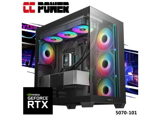 CC Power 5070-101 Gaming PC NEW 14Gen Intel I7 20-Cores w/ Nvidia RTX 5070 12GB DDR7 w/ Advanced Air Cooler