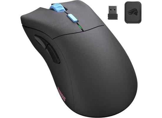 Glorious Model D Pro Wireless Gaming Mouse, Up to 19000 DPI Range, 6 Total Remappable Buttons, Glorious BAMF Sensor, Rounded Edge 100% PTFE Mouse Feet, 2.4GHz Dongle, Black