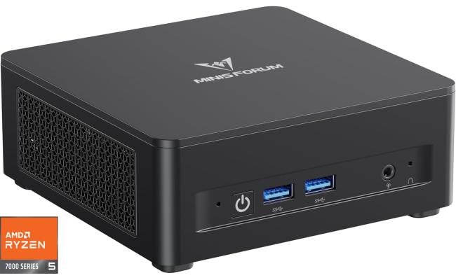 MINISFORUM UM760 Slim Mini PC 7Gen AMD Ryzen 5 7640HS High Performance Series 6-Cores Compact & Powerful Barebone For Home & Business MINISFORUM UM760 Slim Mini PC 7Gen AMD Ryzen 5 7640HS High Performance Series 6-Cores Compact & Powerful Barebone For Home & Business