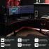 Arozzi Arena Angelo L Shaped Gaming Desk, PC Gaming Desk L Shape, Height Adjustable L Shaped Standing Desk for Home Office, Computer Desk with Full Coverage Mouse Pad , Gun Metal