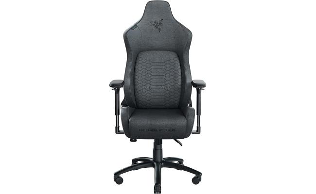 RAZER Iskur V2 Gaming Chair, High Density Foam Cushions, Functional Fabric , 4D Armrests, 136kg Max Weight, Swivels & Responds, Reactive Seat Tilt & Up to 152° Recline, Dark Gray