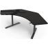 Arozzi Arena Angelo L Shaped Gaming Desk, PC Gaming Desk L Shape, Height Adjustable L Shaped Standing Desk for Home Office, Computer Desk with Full Coverage Mouse Pad , Gun Metal