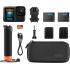 GoPro Hero13 Accessory Bundle Action Camera, 27.6MP Active Pixels, Includes The Handler, 2 Enduro Batteries, 2 Curved Adhesive Mounts, 64GB SanDisk MicroSD Card, & Carrying Case, Black