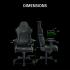 RAZER Iskur V2 Gaming Chair, High Density Foam Cushions, Functional Fabric , 4D Armrests, 136kg Max Weight, Swivels & Responds, Reactive Seat Tilt & Up to 152° Recline, Dark Gray