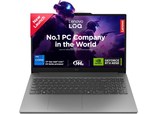 Lenovo NEW LOQ Essential (2024) 12Gen Intel Core i7 12650HX 14-Cores AI-Powered Gaming PC w/ Nvidia RTX 4050 6GB & 2 Years Warranty, Luna Grey