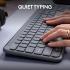 Logitech K950 Signature Slim Full Sized Wireless Keyboard, Easy-Switch Keys, Tilt Legs, Bluetooth Low Energy + Logi Bolt Connectivity 10m Wireless Range Arabic& English Layout, Black