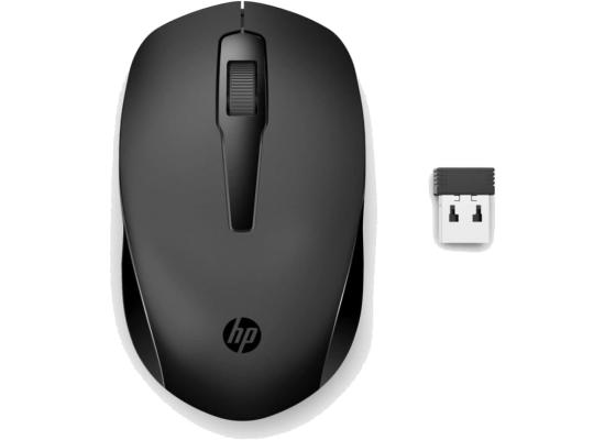 HP 150 Wireless Mouse, 3-Button with Dual Control Scroll Wheel 1600 DPI Optical Sensor with Ergonomic Design for All-Day Comfort for Lefty or Righty Use - Black