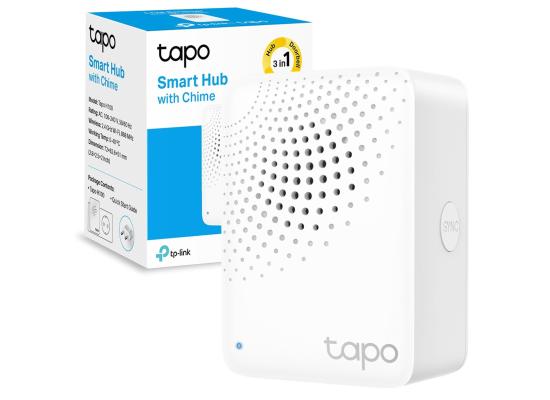 TP-Link Tapo H100 Smart Hub with Built-in Chime, REQUIRES 2.4GHz Wi-Fi, Reliable Long-Range Connections with Tapo Sensors, Sub-1G Low-Power Wireless protocol, Connect up to 64 smart devices