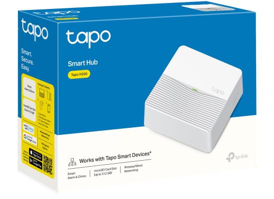 TP-Link Tapo H200 Smart IoT Hub, Up to 64 Switches & Sensors or Buttons + 4 Battery Cameras or Doorbells, Not Compatible with Tapo Camera Models with Cable