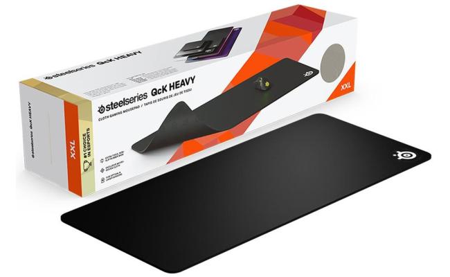 SteelSeries QcK Heavy Gaming Mouse Pad - XXL Thick Cloth Sized to Cover Desks Durable & Washable 900 mm x 400 mm x 4 mm