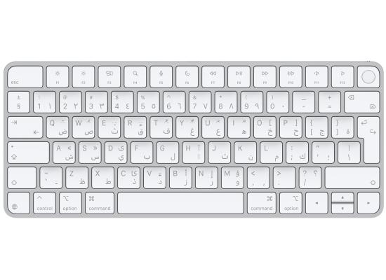 Apple Magic 2024 (USB–C) Keyboard with Touch ID w/o Numeric Keypad with Apple Silicon  Arabic & English Layout