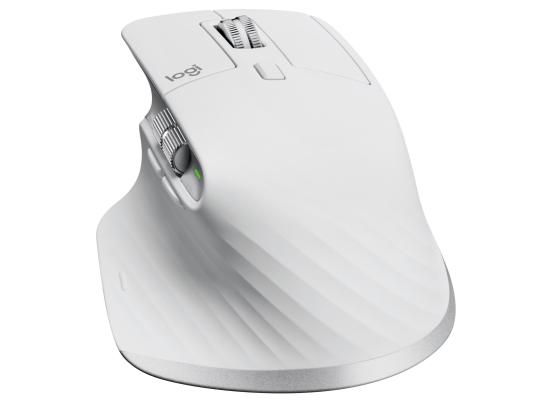 Logitech MX Master 3S for Mac Wireless Mouse, 2.4GHz RF & BT LE, 8000dpi Darkfield Optical Sensor, Quiet Click Butons, MagSpeed Electromagnetic Scrolling, Up to 70 Days Battery, Pale Gray