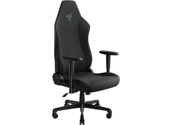 RAZER Iskur V2 X Gaming Chair, Built-in Lumbar Support, 2D Padded Armrests, 50mm Casters, Wide Seat Base, 152° Back Angle, 4-Class Gas Lift, 136kg Max Weight, Fabric Finish, Black