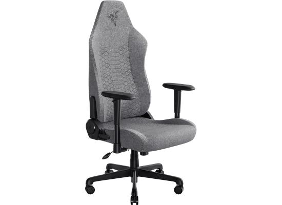 RAZER Iskur V2 X Gaming Chair, Built-in Lumbar Support, 2D Padded Armrests, 50mm Casters, Wide Seat Base, 152° Back Angle, 4-Class Gas Lift, 136kg Max Weight, Light Gray