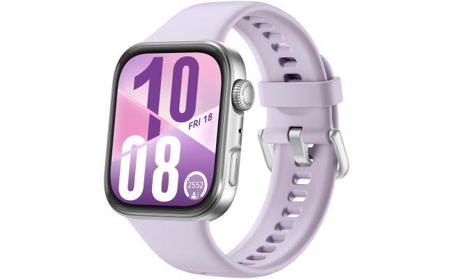 HUAWEI WATCH FIT 4 Smart Watch, 1.82" Display,100+Sports modes, Fitness Tracker, Emotional Wellbeing Assistant, up to 10 Day Battery Life, iOS & Android, Huawei Care+, Purple