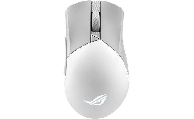 ASUS ROG Gladius III Wireless Gaming Mouse, 2.4 GHz & BT Connectivity, 36000 dpi, AimPoint Optical Sensor, Up to 143 Hours of Battery Life, 6 Prog Buttons, 650 IPS Max Speed, White ASUS ROG Gladius III Wireless Gaming Mouse, 2.4 GHz & BT Connectivity, 36000 dpi, AimPoint Optical Sensor, Up to 143 Hours of Battery Life, 6 Prog Buttons, 650 IPS Max Speed, White