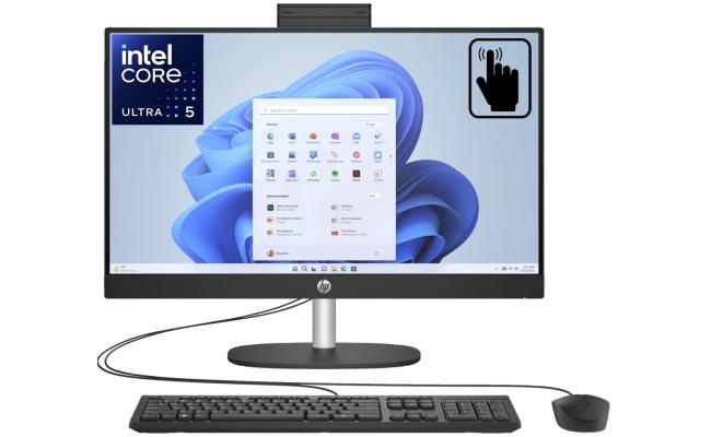 HP All-in-One 24-cr1009ne PC (2024) NEW Intel Core Ultra 5 12-Cores w/ 24" IPS Full HD 99% sRGB Touch Display & DDR5 Memory - Black HP All-in-One 24-cr1009ne PC (2024) NEW Intel Core Ultra 5 12-Cores w/ 24" IPS Full HD 99% sRGB Touch Display & DDR5 Memory - Black